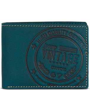 Cartera Hombre Piel Skpat Vintage Azul