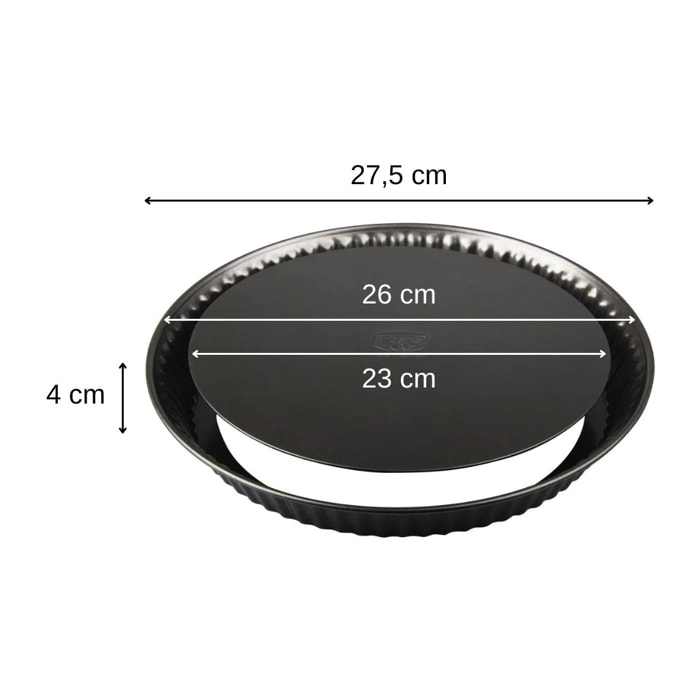 Moule à tartes 26 cm avec fond amovible Dr. Oetker Tradition