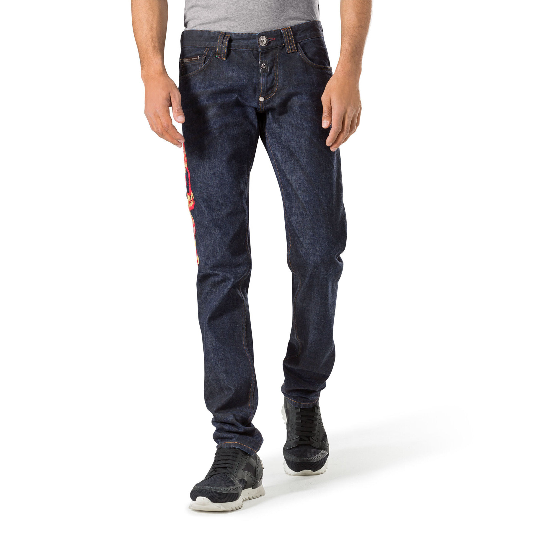 PHILIPP PLEIN straight cut "blue blue"