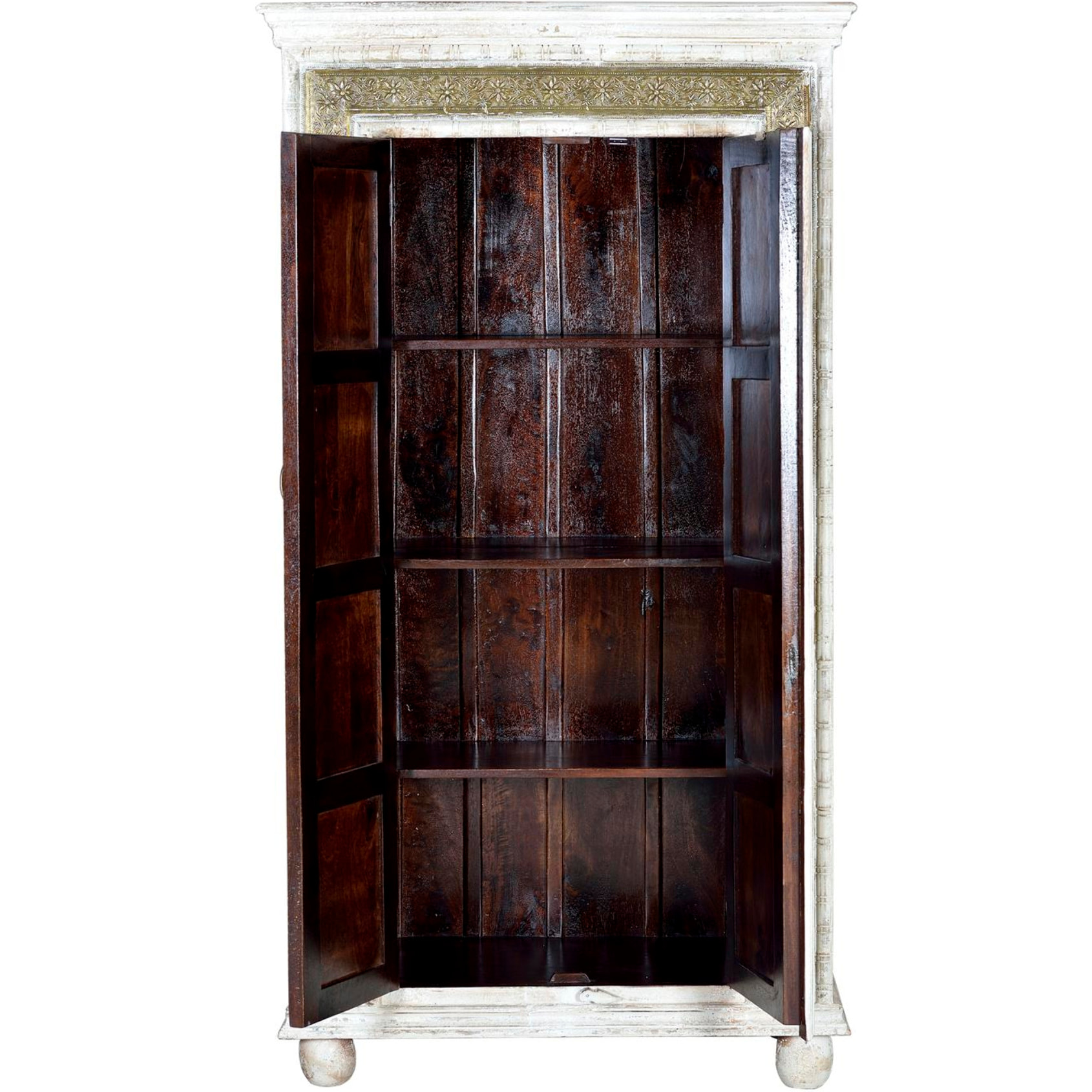 Armario de Madera de Mango 95 Cm Estilo Rústico Artesanal