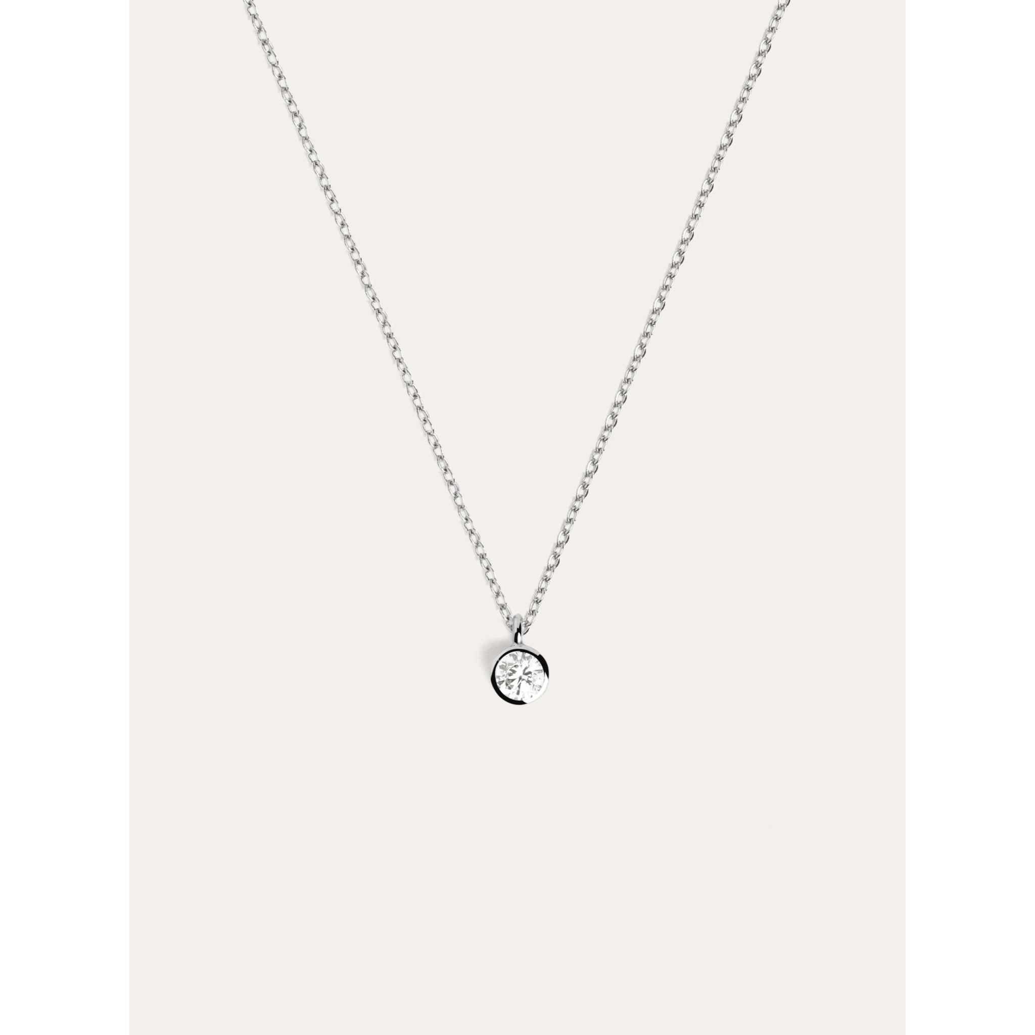 Collana Single Spark in Argento