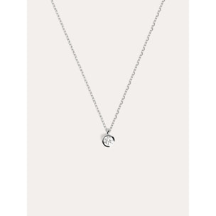 Collana Single Spark in Argento