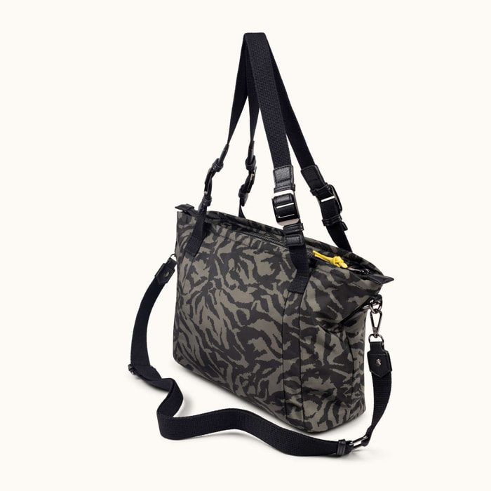 Bolso Tote Compacto Convertible Tiger ZONE CROSSBODY TOTE C/PRINT TIGER KHAKI