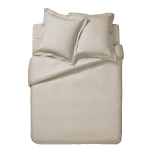 Housse de couette unie en percale de coton, PREMIÈRE, Lin