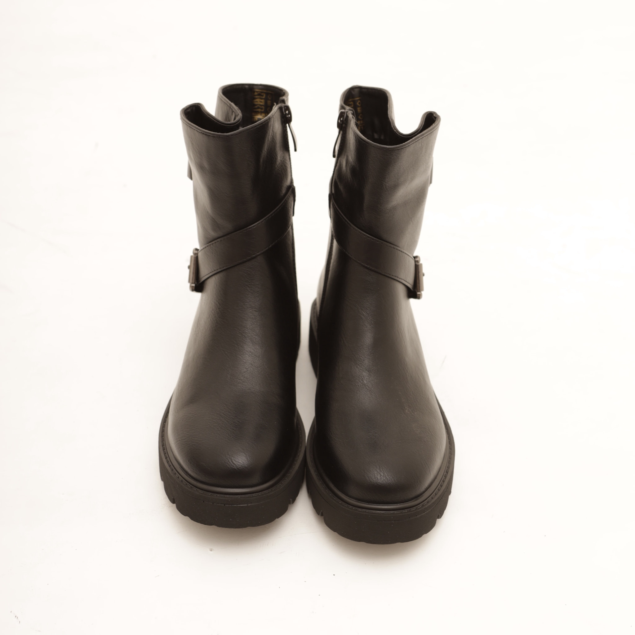 BIKER BASSO CON CINTURINO CAVIGLIA NERO