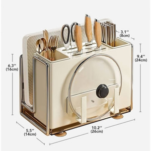 Joybos - soporte para utensilios de cocina y tabla de corte