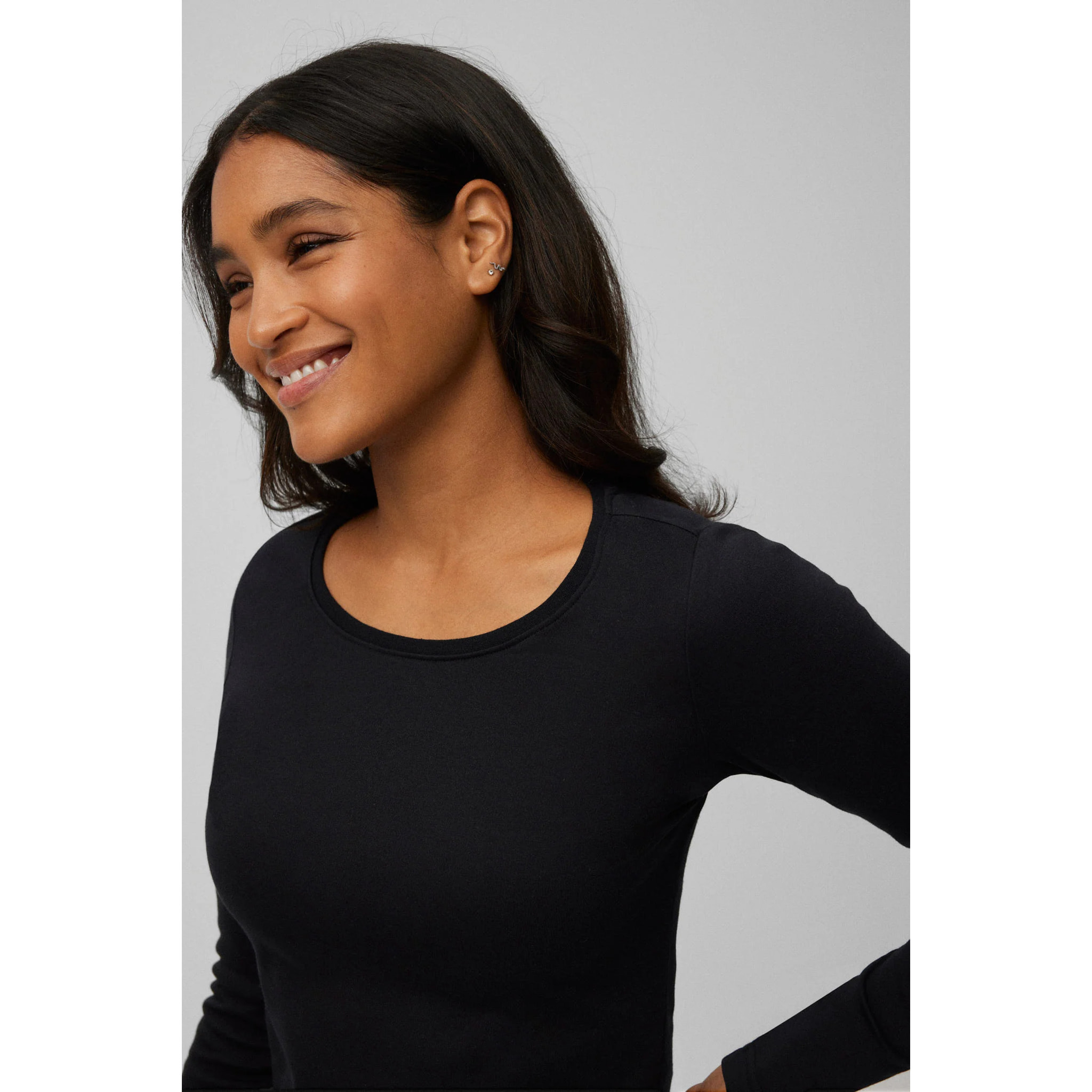 T-shirt da donna in caldo cotone con fodera in pile