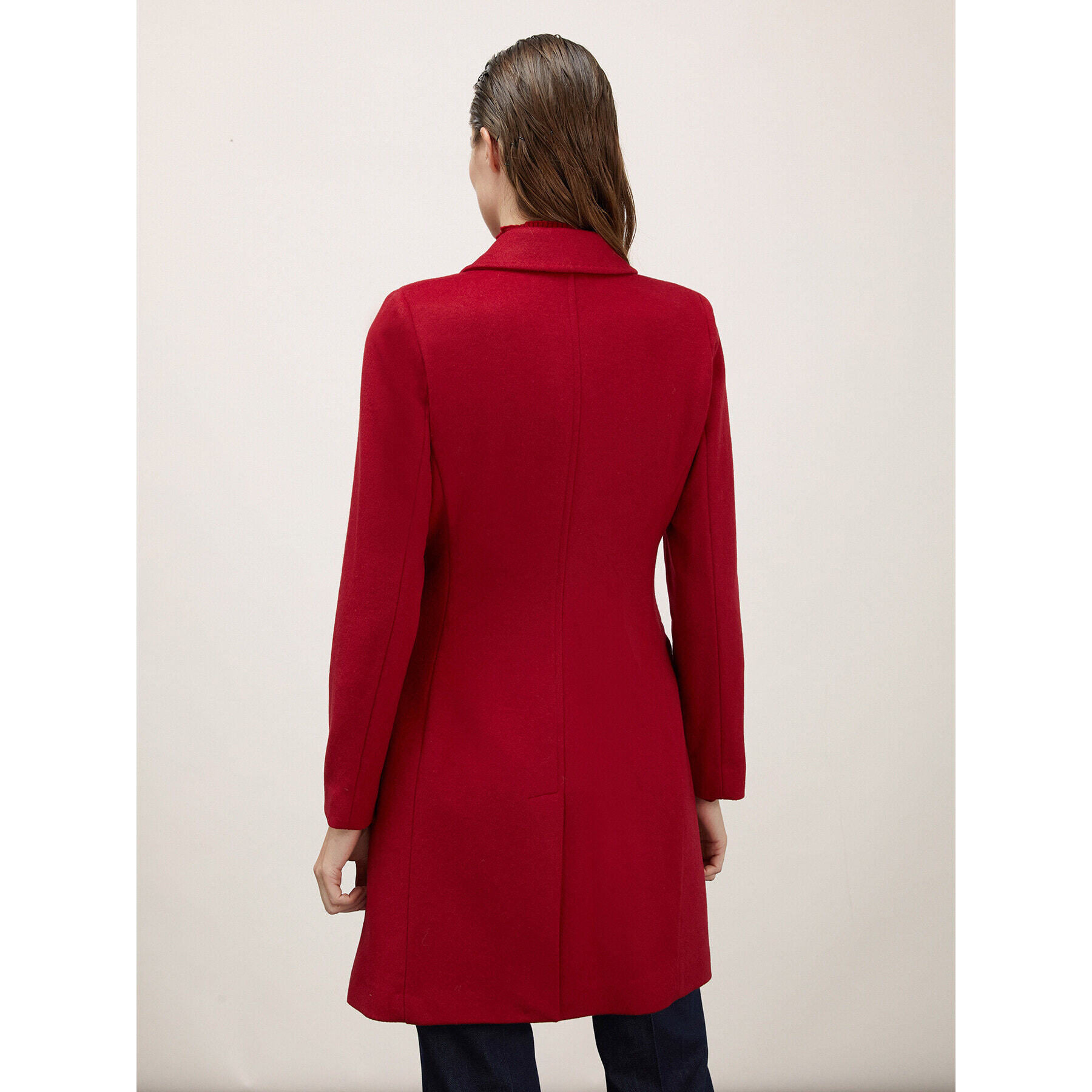 Motivi - Cappotto slim monopetto - Bordeaux