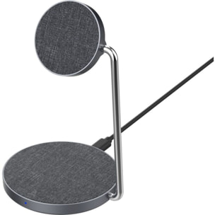 Chargeur ADEQWAT stand compatible Qi2/MagSafe 2 en 1 15W