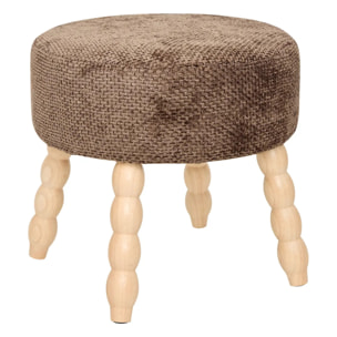 Tabouret Spolo marron tonka