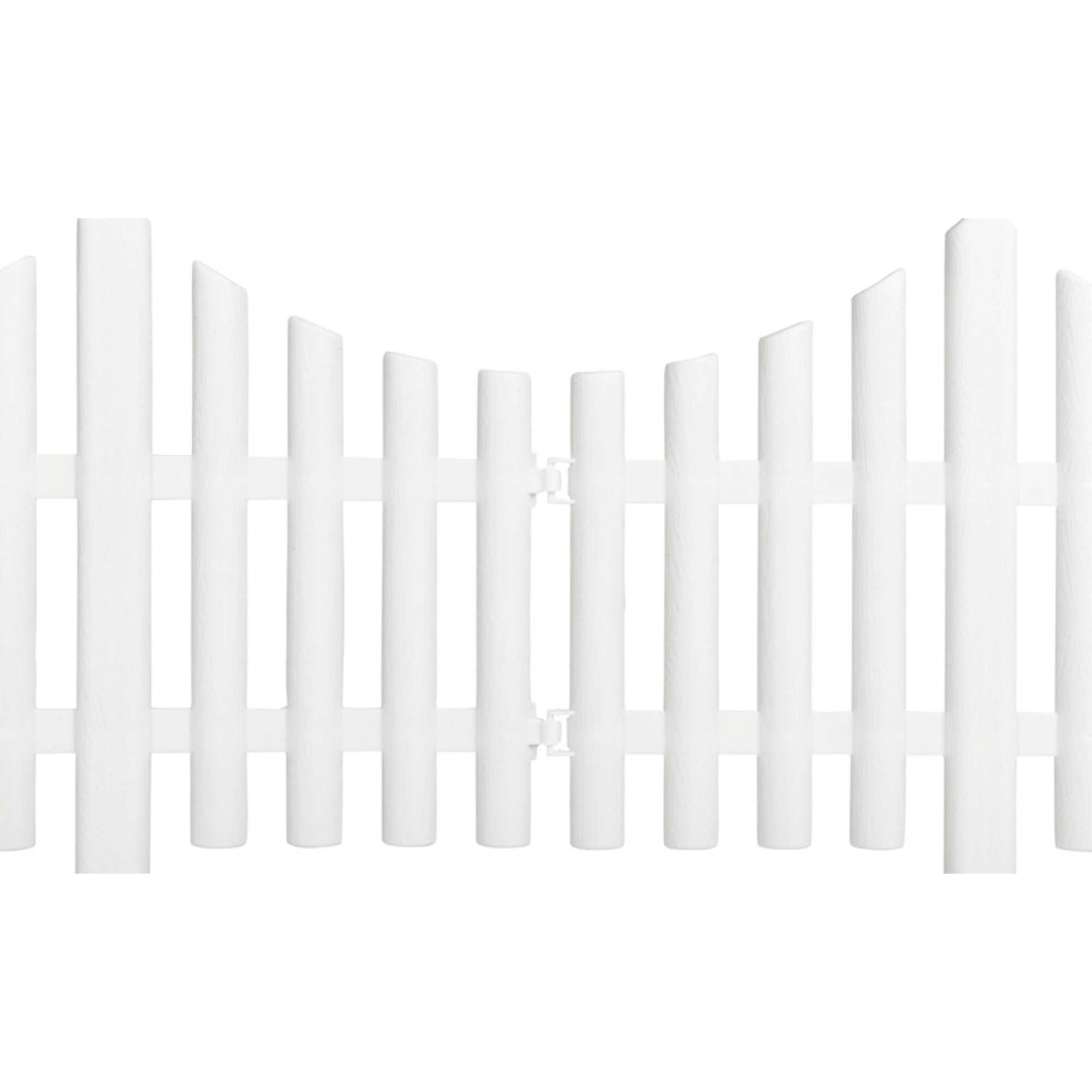 Bordurettes pour parterre en plastique blanc - lot de 10