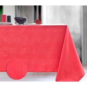 Nappe damassé enduit acrylique MINI TACTILE cerise