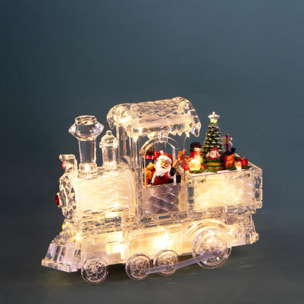Treno 29xh21, con santa led+movimento+musica in - Pezzi 1 - ALTRO - Bianchi Dino SpA