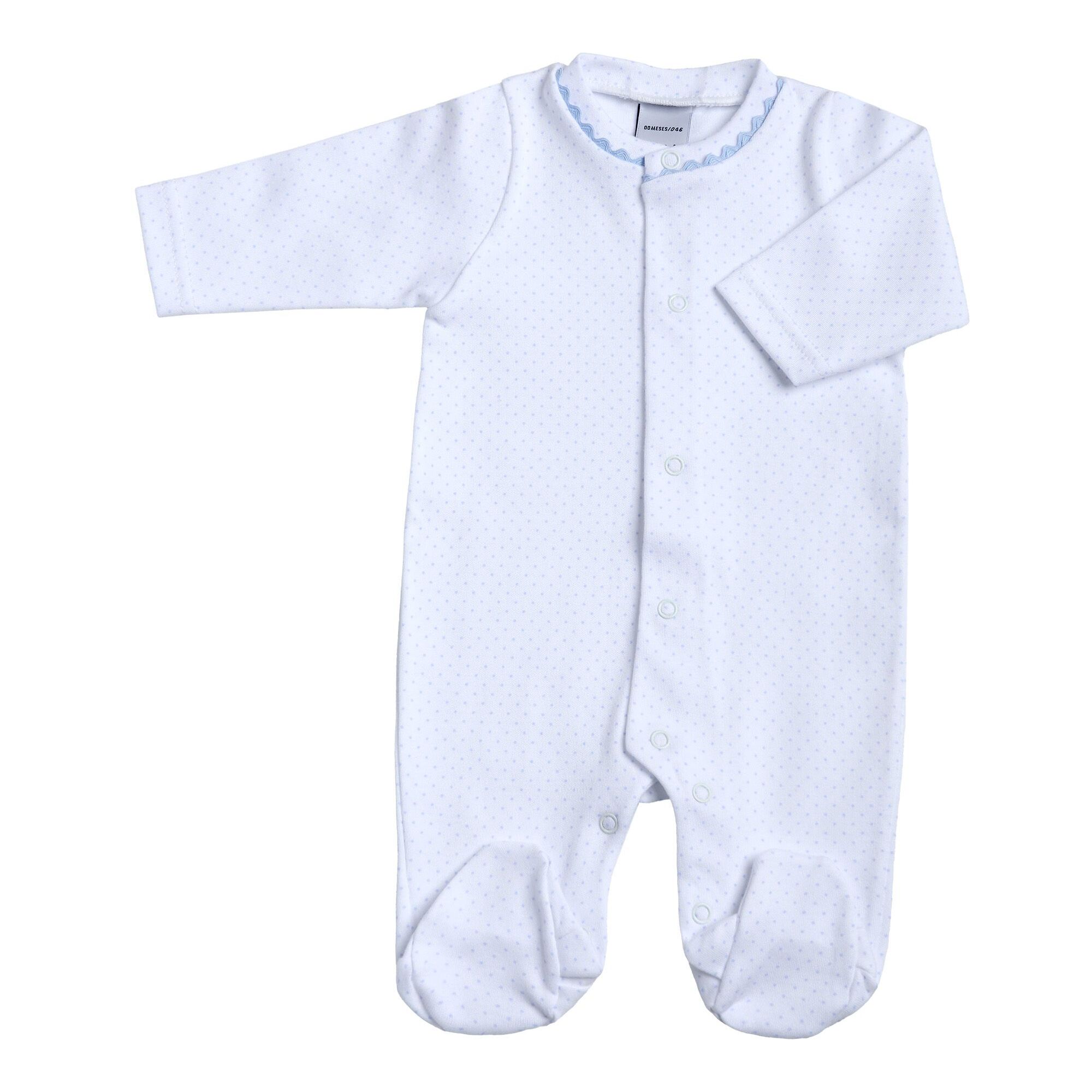 Pelele Est. Cont. Topitos Celeste Talla 0