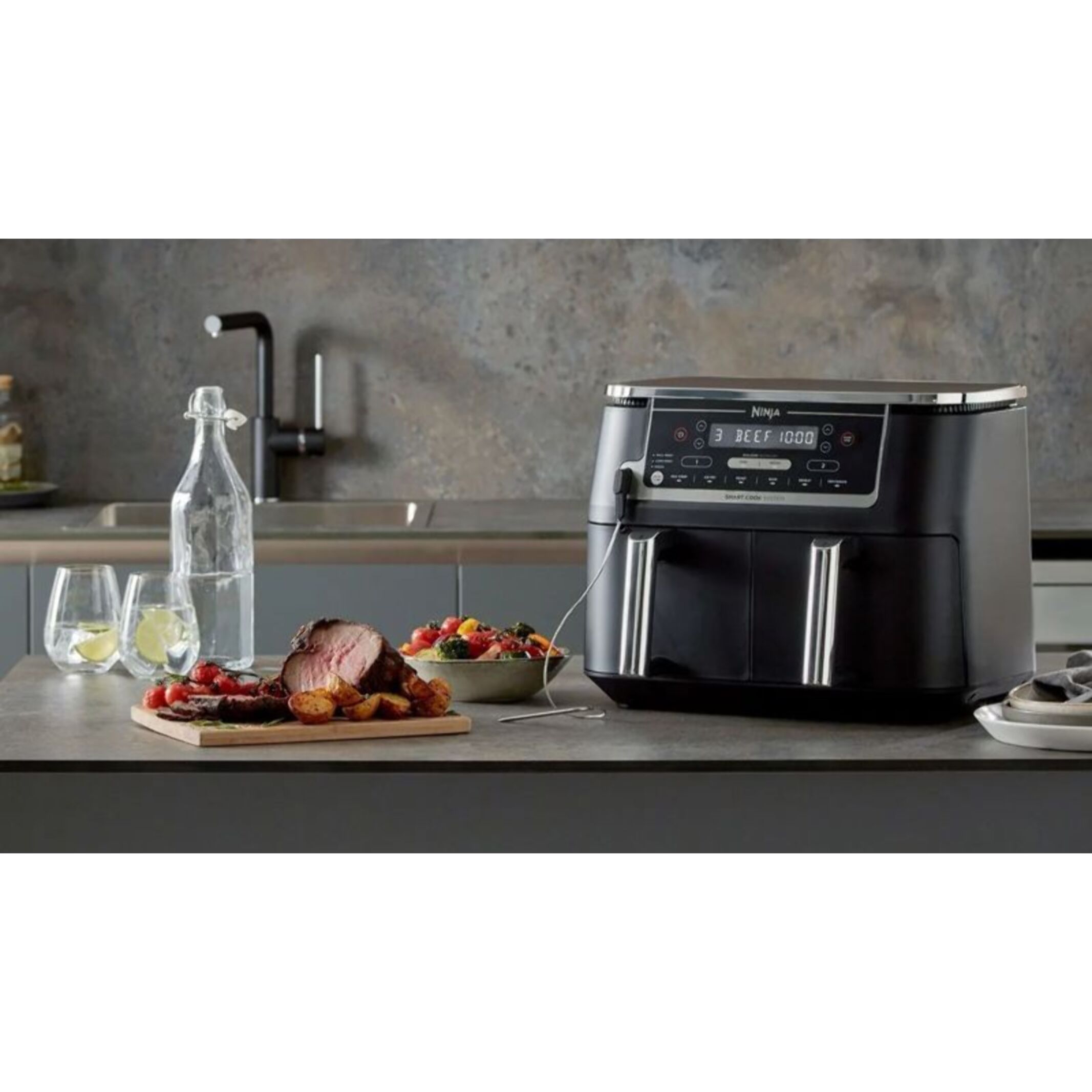 Friteuse sans huile NINJA Foodi DualZone 9,6l  AF451EU avec sonde