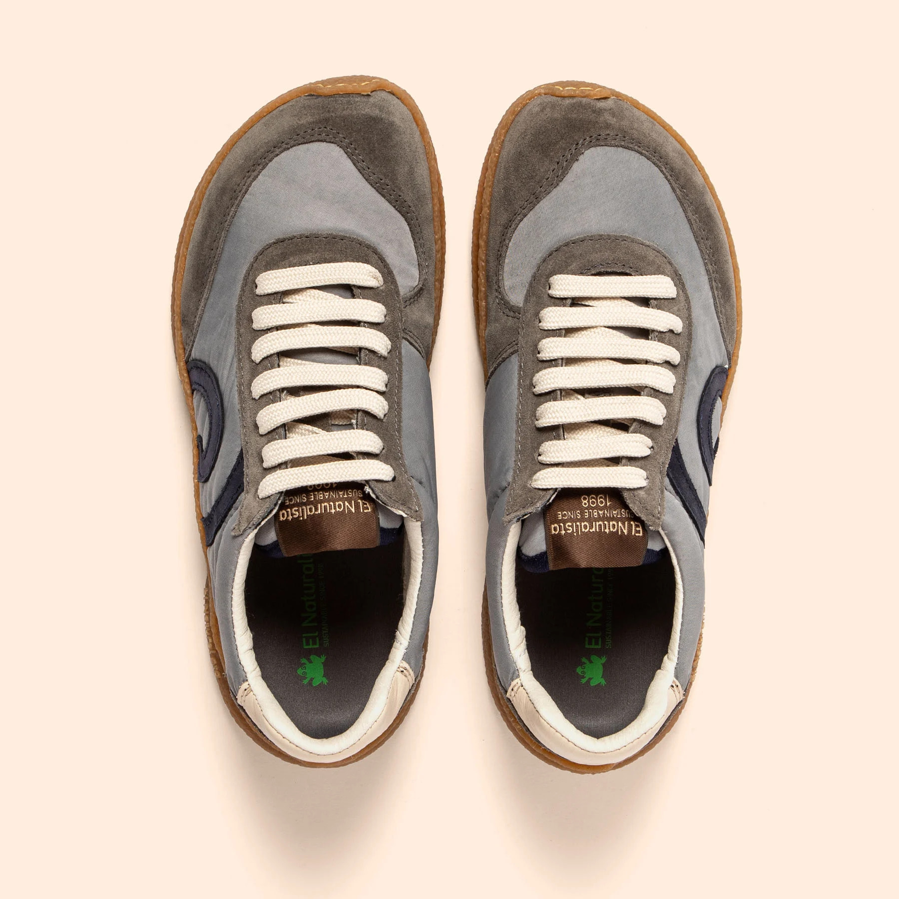 Zapatos N5435A MULTI MATERIAL GREY/OROEL color Grey