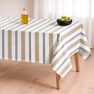 Nappe imprimée anti-tâches JUNIPER BEIGE