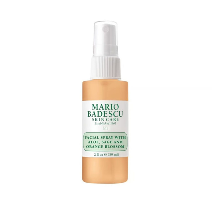 Facial Spray with Aloe,Sage & Orange Blossom - Spray visage à l'aloe vera, sauge et fleur d'oranger