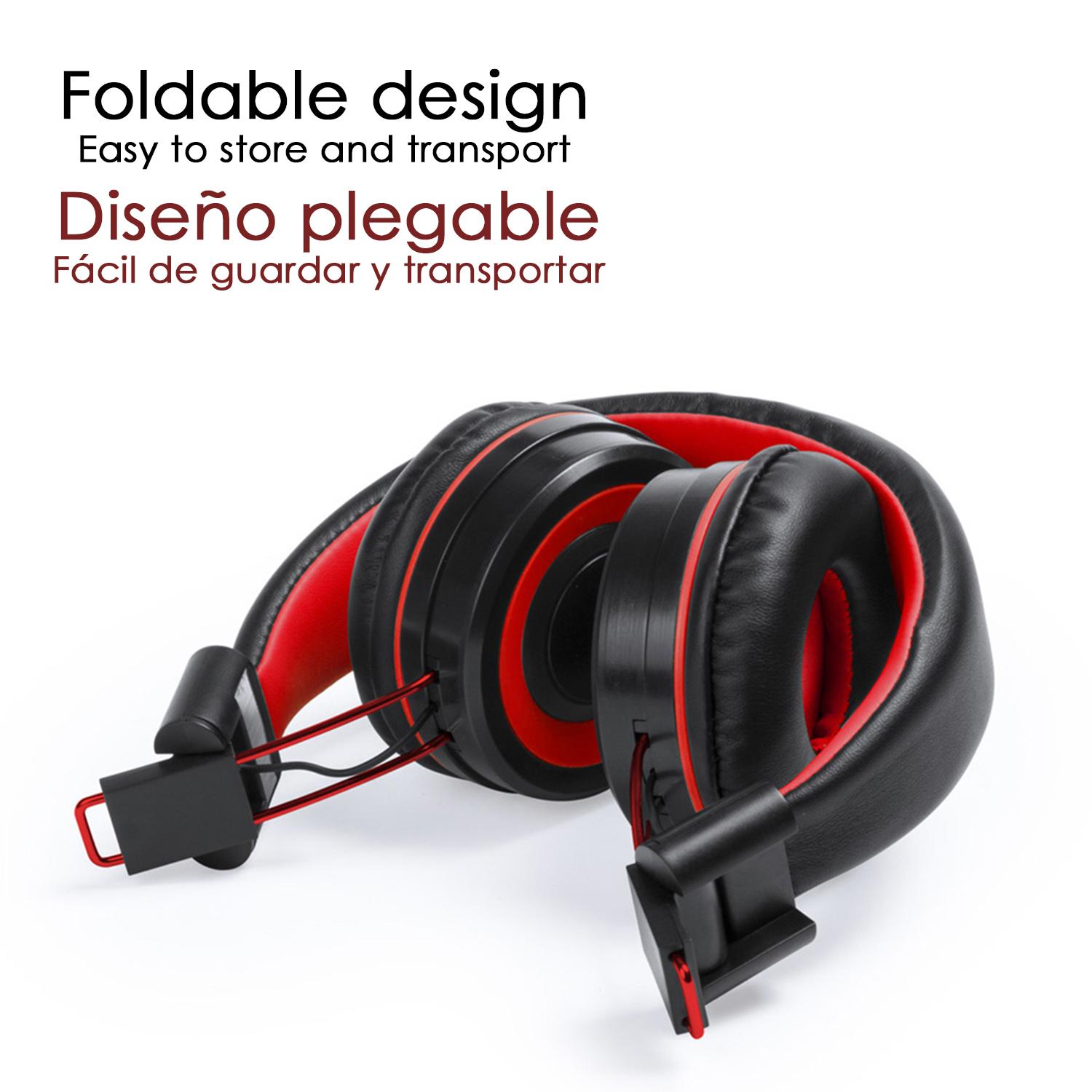 Auriculares Tresor plegables de diadema con conexión Bluetooth