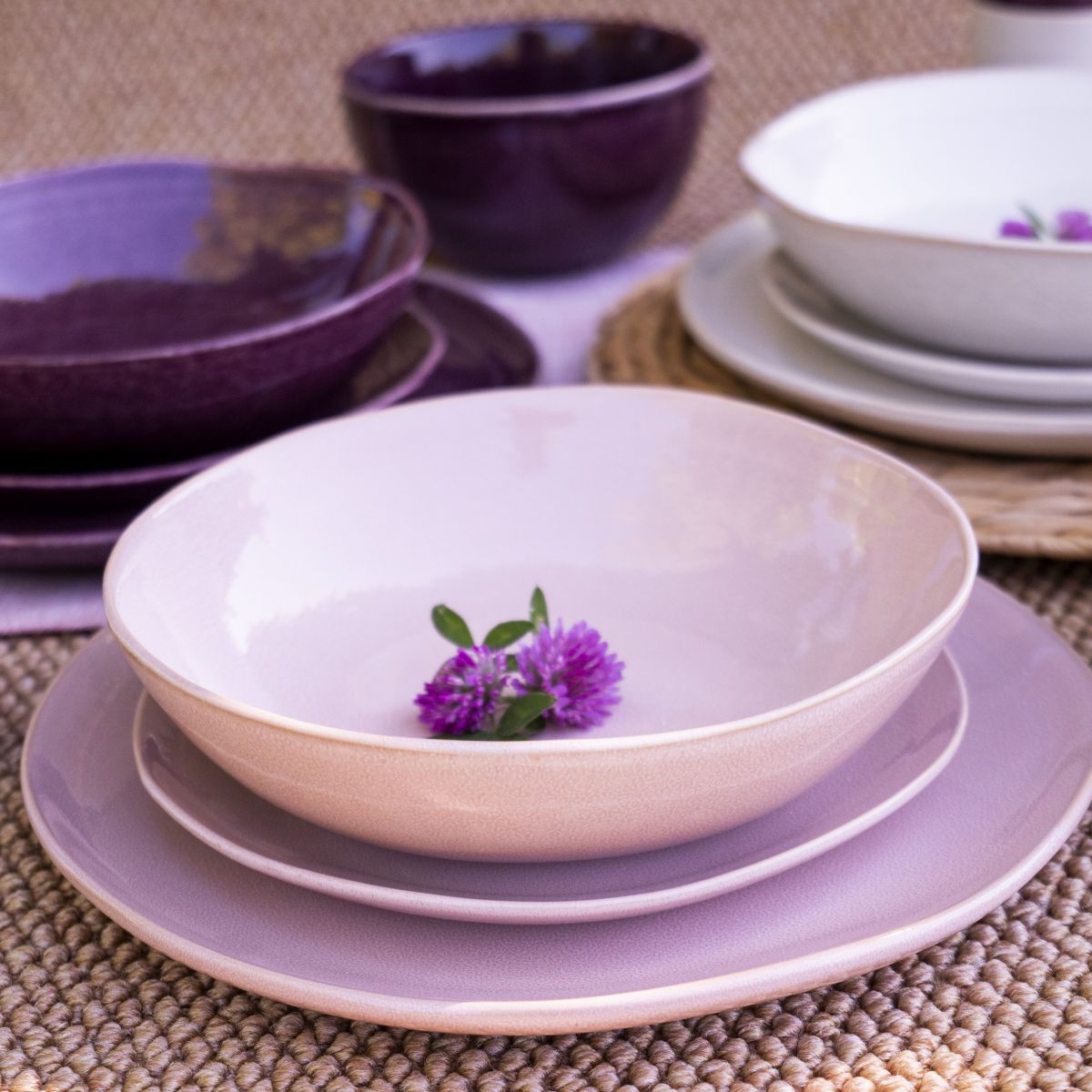 Lot de 6 assiettes creuses, TERRA
