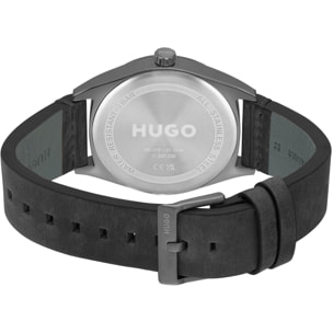 Reloj Hugo 1530250 Hombre Analogico Cuarzo con Correa de Piel