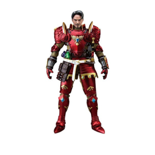 Marvel Action Figure Deluxe Iron Man Cavaliere Medievale 20 Cm 1/9 Beast Kingdom Toys