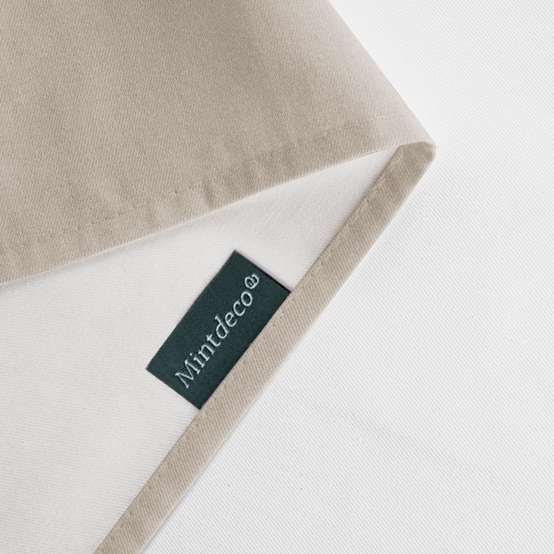 Nappe anti-taches LYON BEIGE - en 100 % coton