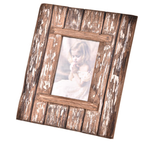 Porta Foto Legno 23,5X28H Cm - Pezzi 3 - 23,5X28X2cm - Colore: Blu - Bianchi Dino - Marina, Decori Tema Marino