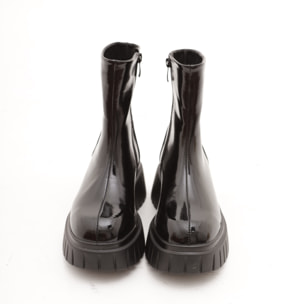 STIVALETTO LISCIO PLATFORM NERO