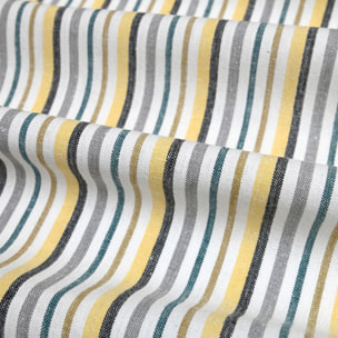 Torchons de cuisine rayures en coton - Jaune