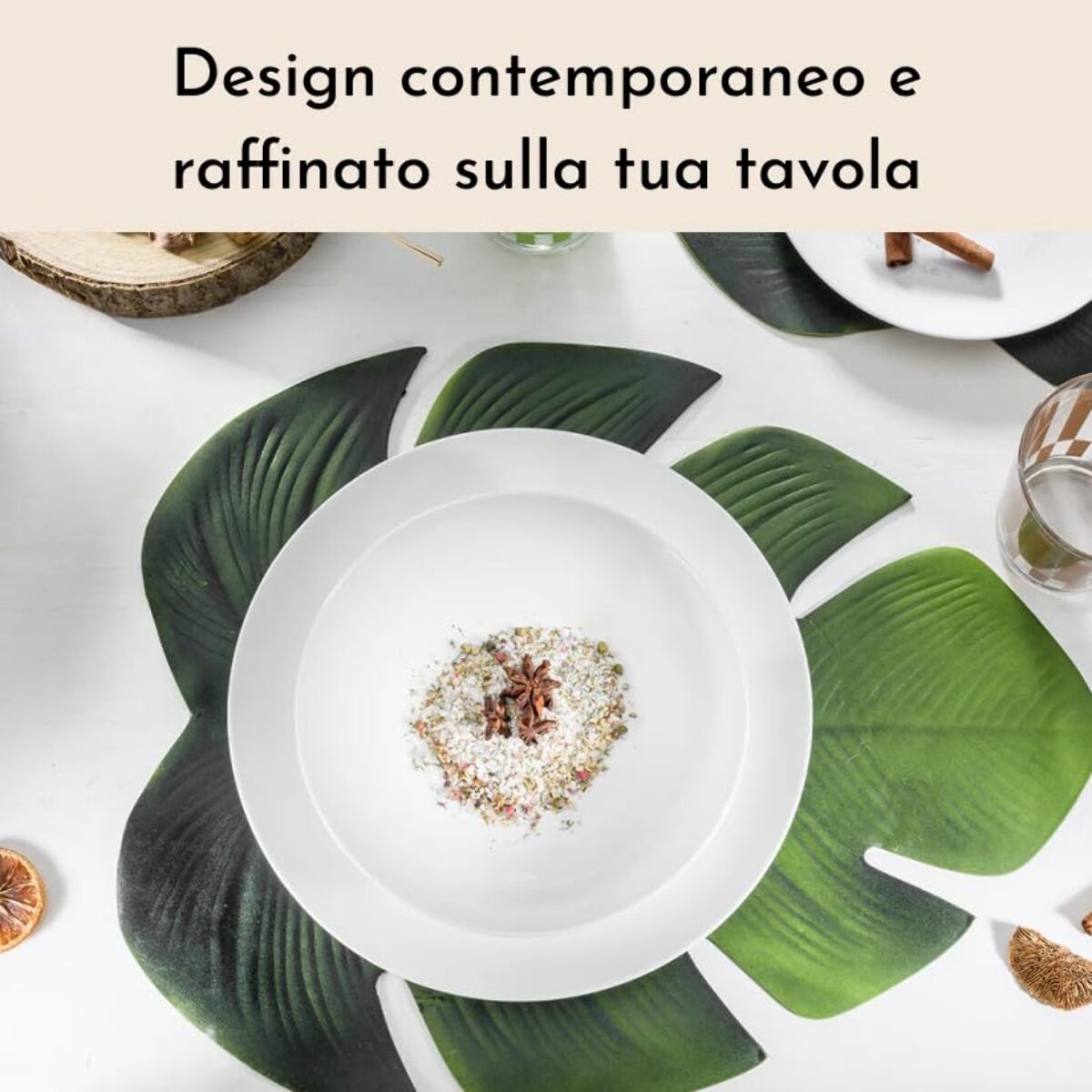 Set 6 piatti da frutta Ala in porcellana