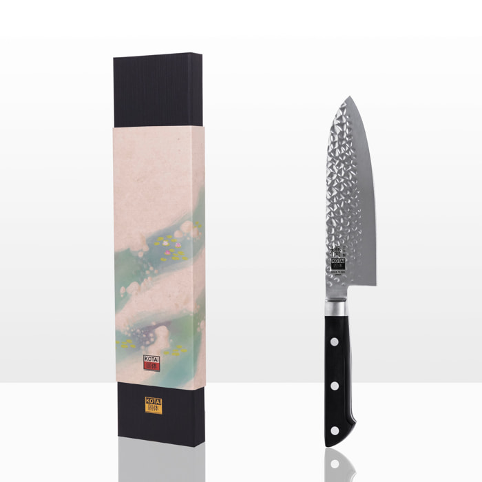 Coltello "Santoku" Hashi Tsuchime - lama: 17 cm