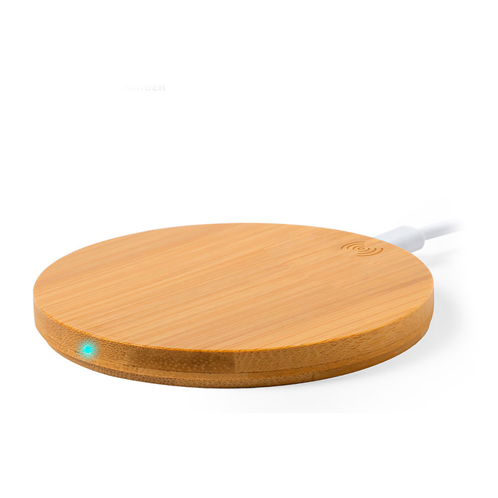 Caricabatterie wireless Nature Bamboo da 10 W con ricarica rapida