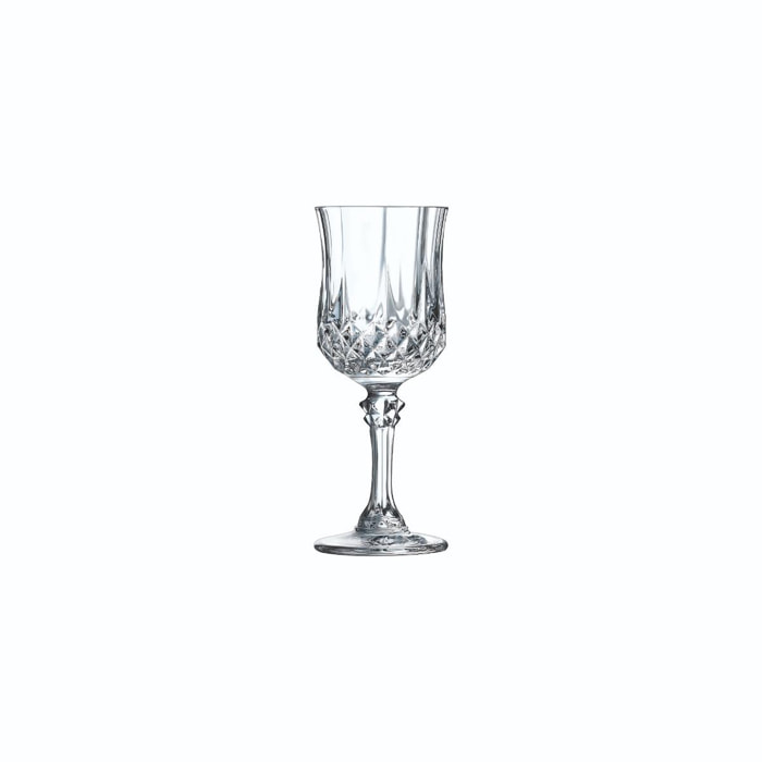 6 verres à liqueur 6cl Longchamp - Cristal d'Arques - Verre ultra transparent au design vintage