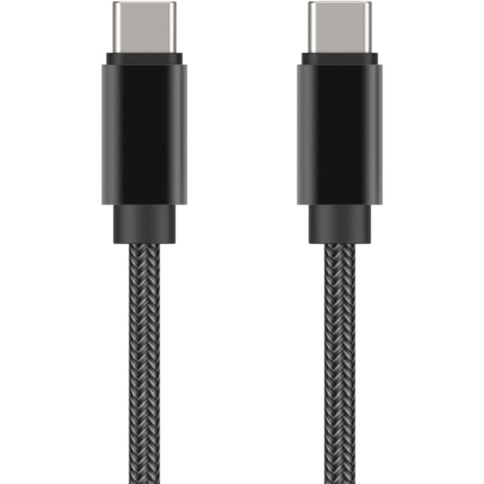 Câble USB C ADEQWAT vers USB-C noir 2m