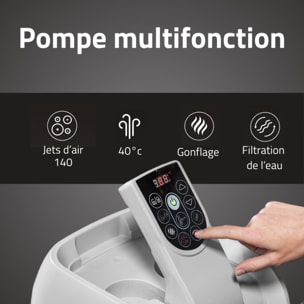 Bestway Spa gonflable carré Lay-Z-Spa Hawaii AirJet 4-6 personnes