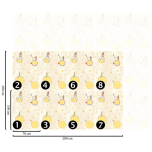 Carta da Parati Ufficiale Il Piccolo Principe Pianeti Personaggi