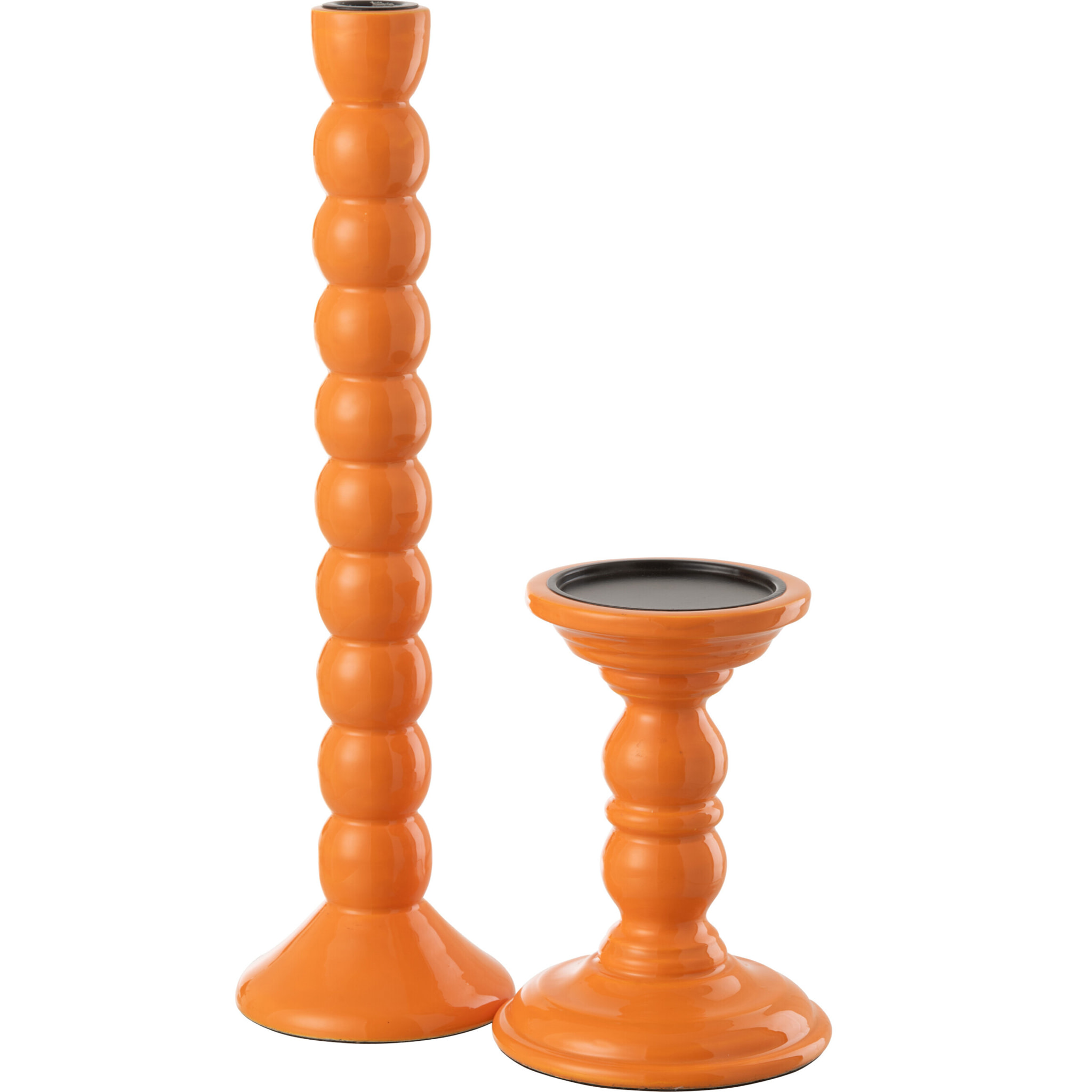 J-Line chandelier - bois de manguier - orange