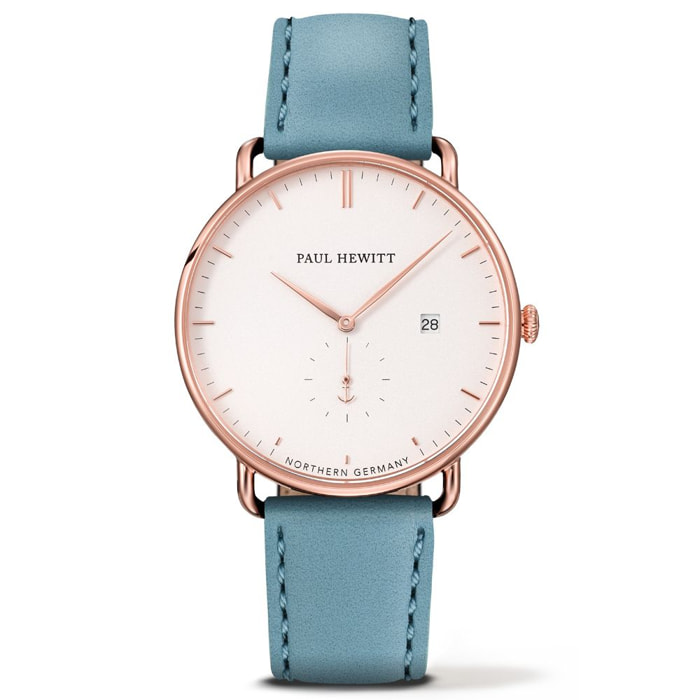 Reloj Paul Hewitt PH-TGA-R-W-23M Hombre Analogico Cuarzo con Correa de Piel