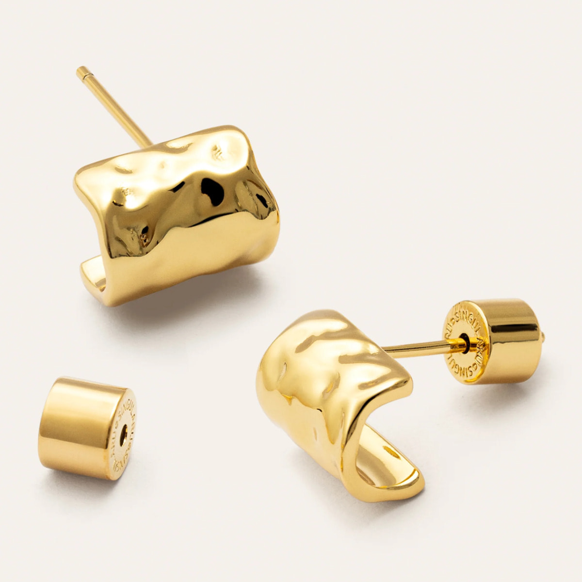 Pendientes Marea Baño Oro