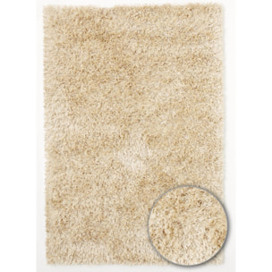 Tapis shaggy fait main motif uni HAGO