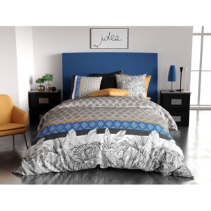 Parure Housse De Couette 3pcs 100% coton 57fils Toki