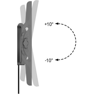 Support mural TV ESSENTIELB Inclin'TV 19-28''