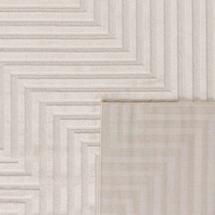 Tapis Loopin 338 crème - Motif en relief - Indoor & Outdoor