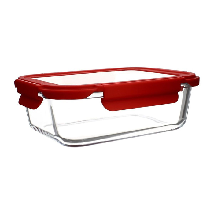 Boîte hermétique rectangle 1040ml en verre CRISTAL