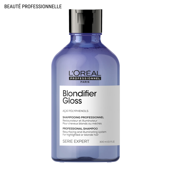 Shampoing Blondifier Gloss Cheveux Blonds 300ml - Série Expert