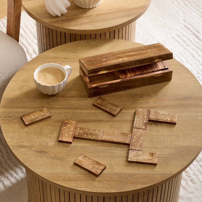 Dominos Dalva 10x25cm marron