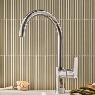 Robinet cuisine July+ col de cygne et orientable