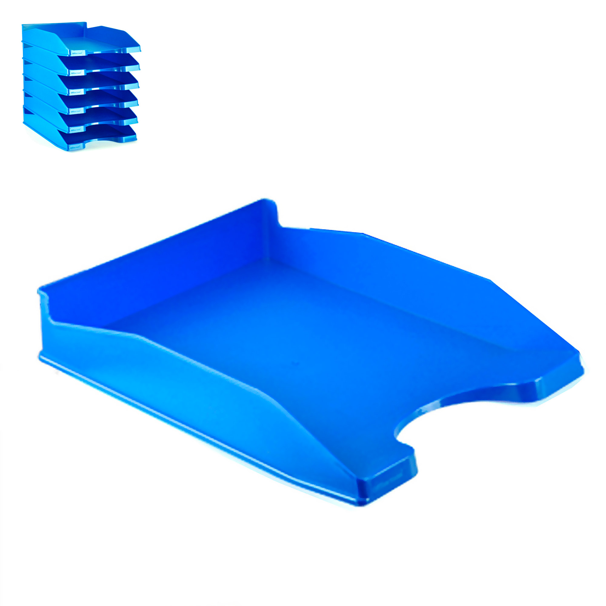 PACK 6 Uds. VASSOIO UFFICIO CYAN