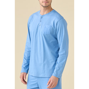 Pigiama uomo estivo in cotone articolo stripes. Noidinotte